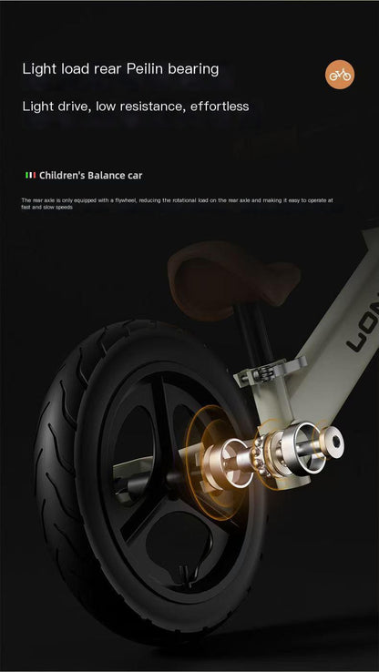 Kids Balance Bike Balancing Scooter Push Bike No Pedal Self-walking Baby Free Accessories Included Children's Balance Bike for Age 1-4