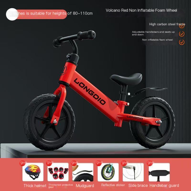 Kids Balance Bike Balancing Scooter Push Bike No Pedal Self-walking Baby Free Accessories Included Children's Balance Bike for Age 1-4