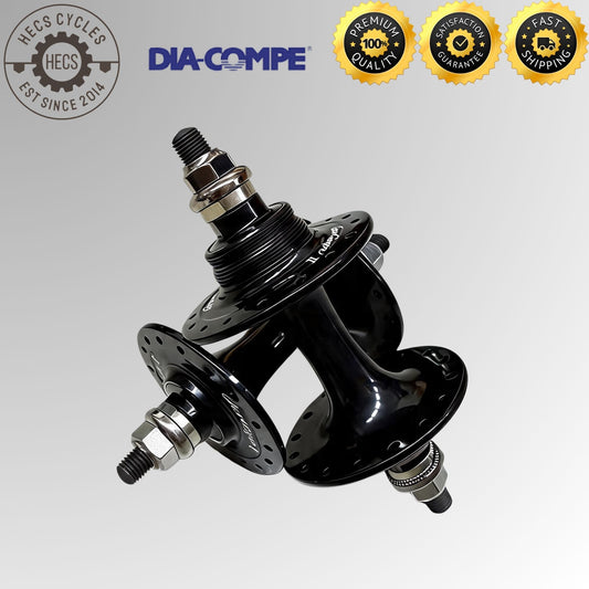 DIA-COMPE Gran Compe II Track Hub Set High Flange Fixed Gear 32 Holes 100/120mm