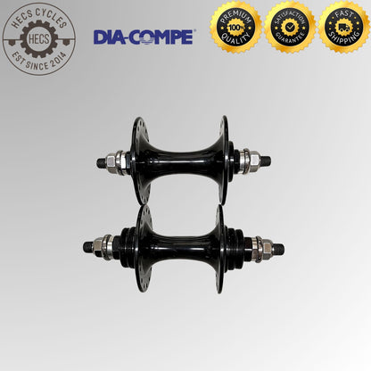 DIA-COMPE Gran Compe II Track Hub Set High Flange Fixed Gear 32 Holes 100/120mm