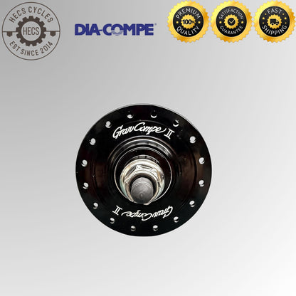 DIA-COMPE Gran Compe II Track Hub Set High Flange Fixed Gear 32 Holes 100/120mm