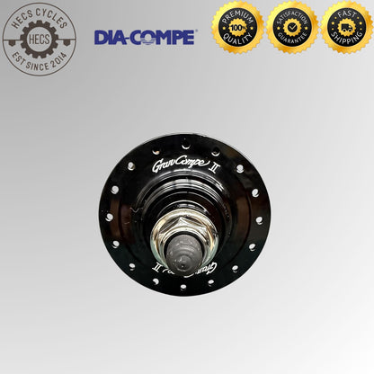 DIA-COMPE Gran Compe II Track Hub Set High Flange Fixed Gear 32 Holes 100/120mm