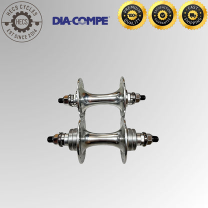 DIA-COMPE Gran Compe II Track Hub Set High Flange Fixed Gear 32 Holes 100/120mm