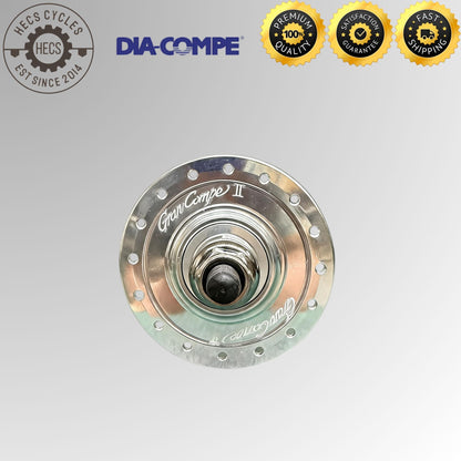 DIA-COMPE Gran Compe II Track Hub Set High Flange Fixed Gear 32 Holes 100/120mm