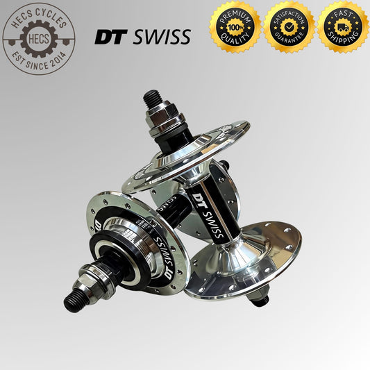 DT Swiss 370 Track Fixed Gear Hub Set Chrome Double Fixed 20H/24H 100mm/120mm