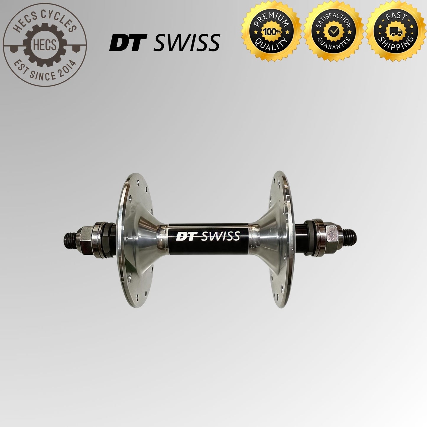 DT Swiss 370 Track Fixed Gear Hub Set Chrome Double Fixed 20H/24H 100mm/120mm