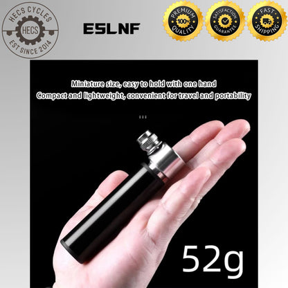 ESLNF Bicycle Mini Pump Aluminium Alloy Portable Hand Air Pump for Presta & Schrader Valves