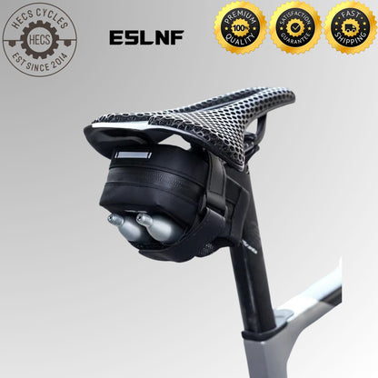 ESLNF Cycling Saddle Bag Waterproof Bicycle Tail Bag with Mesh Storage for MTB & Road Bikes