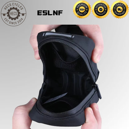 ESLNF Cycling Saddle Bag Waterproof Bicycle Tail Bag with Mesh Storage for MTB & Road Bikes