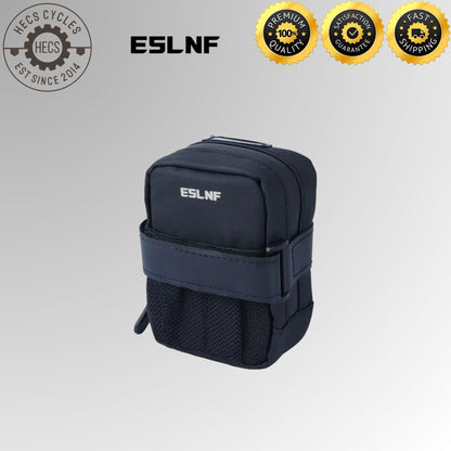 ESLNF Cycling Saddle Bag Waterproof Bicycle Tail Bag with Mesh Storage for MTB & Road Bikes