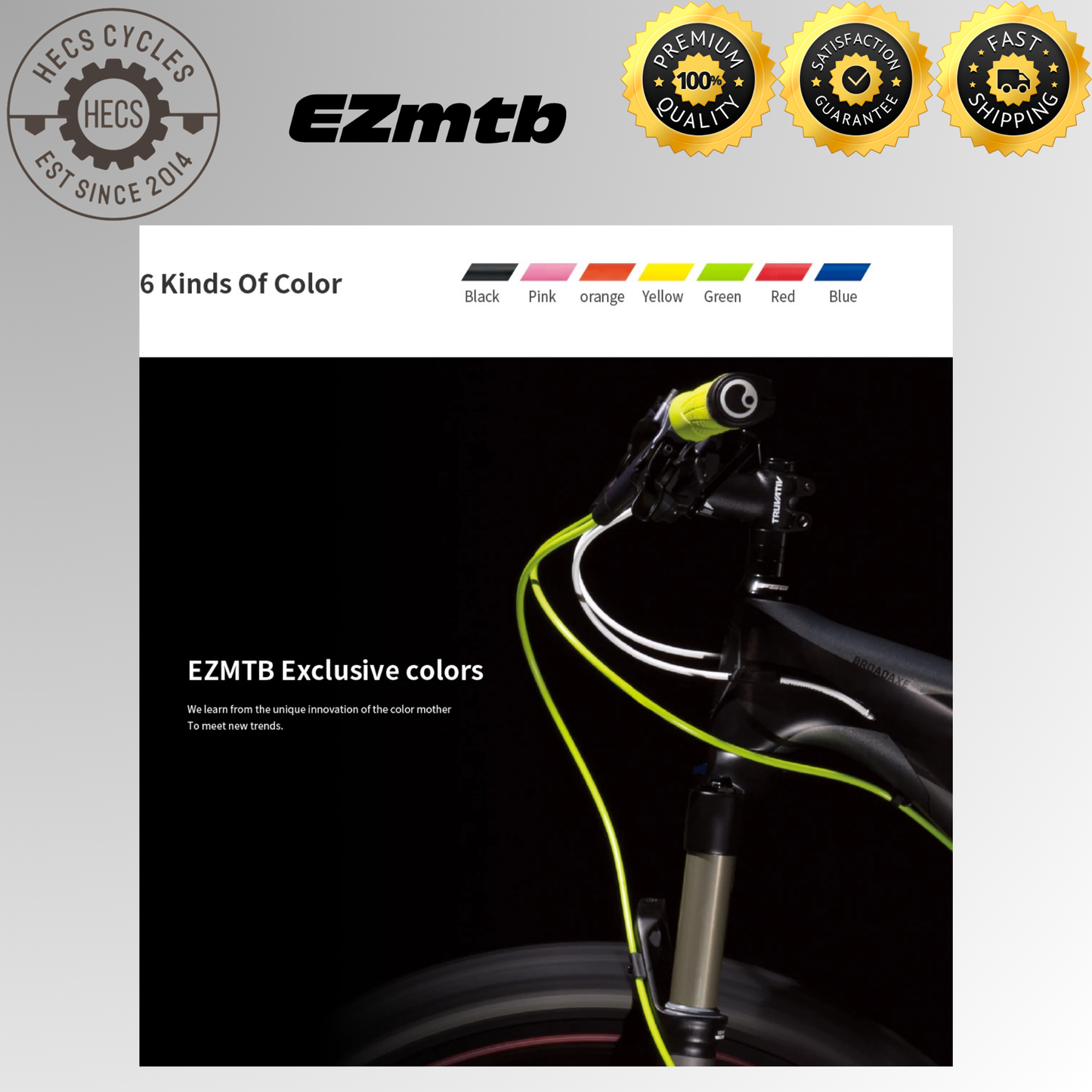 EZMTB Bike Hydraulic Hose for Shimano/SRAM/Avid /Formula/HOPE/ 1M 1.7M Cable Housing Bcycle Brake Cable Hose