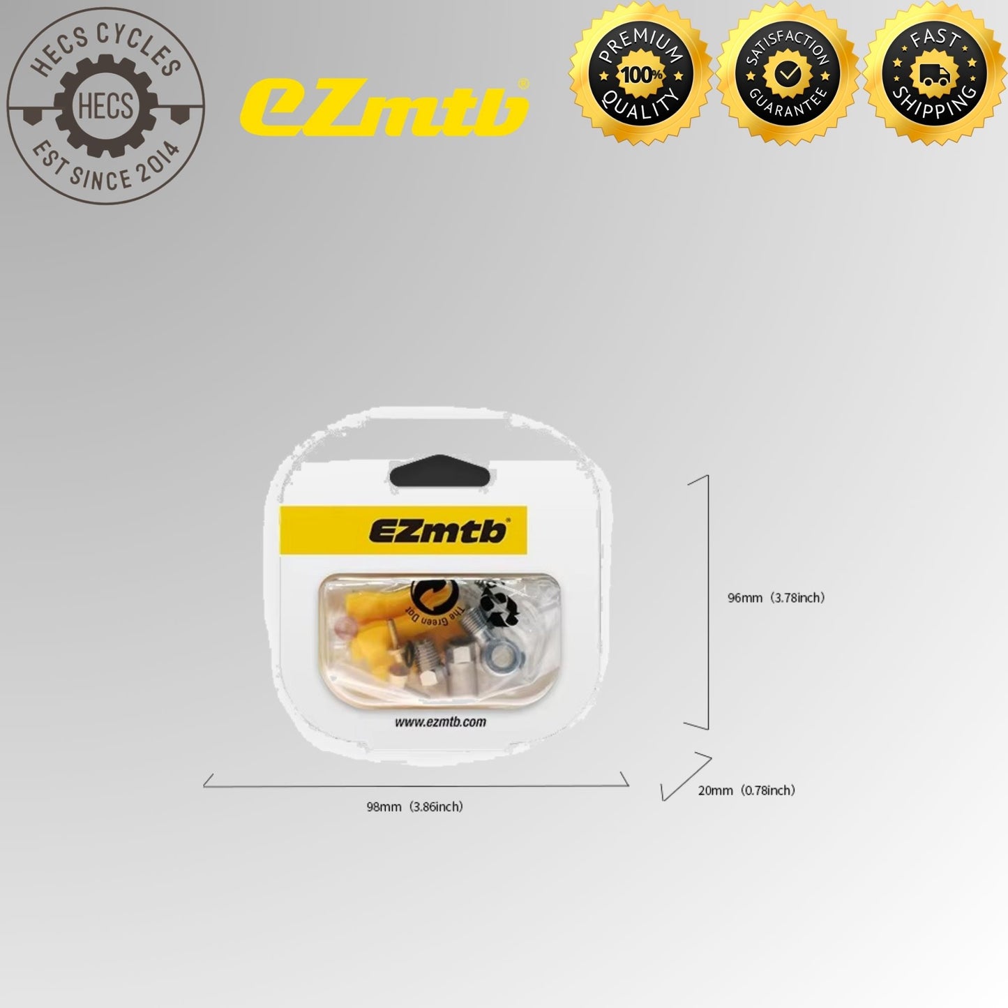 EZmtb Hydraulic Brake Hose Fittings Set Banjo Joint Connectors for Shimano Sram Magura Hope Formula