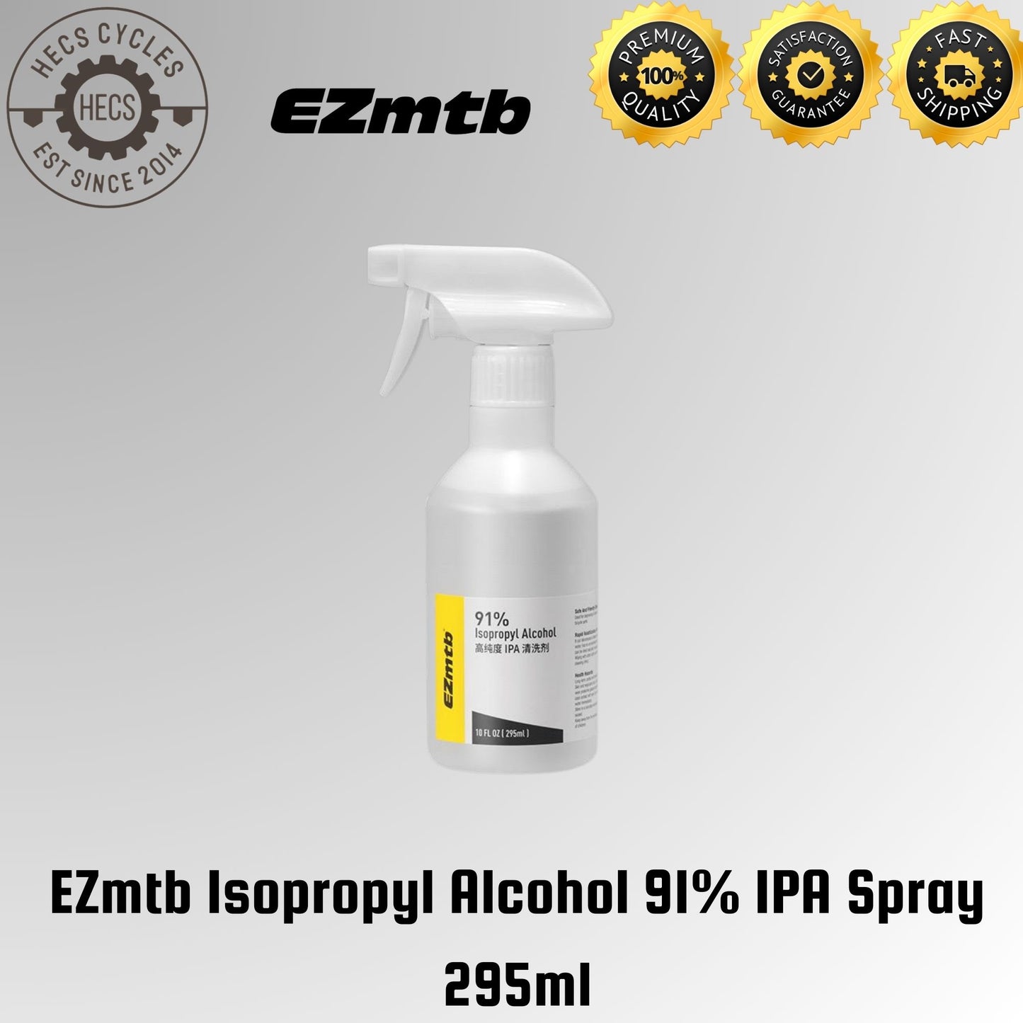 EZmtb Isopropyl Alcohol 91% IPA Spray 295ml