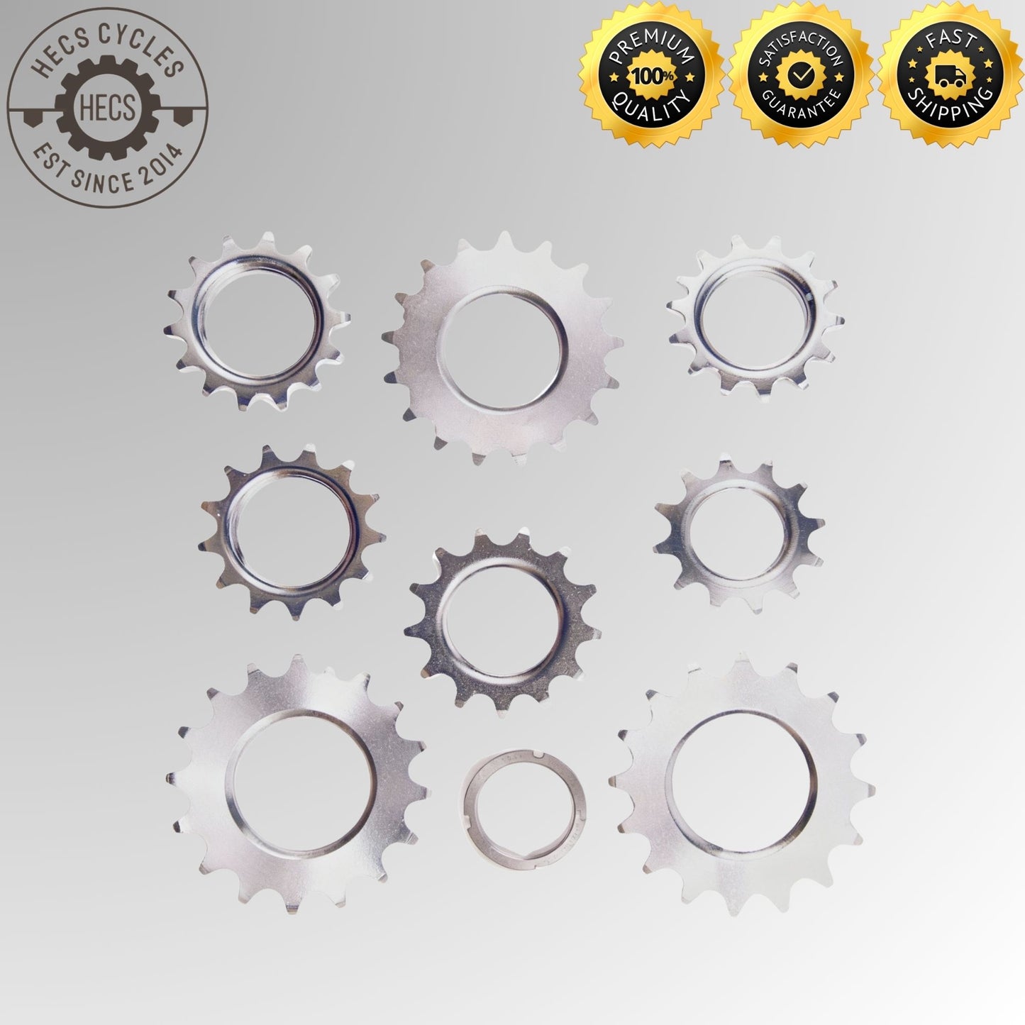 Fixed Gear Bicycle Cogs Hub Locking 1 Speed Fixie Bike Threaded Lock Rings 13T 14T 15T 16T 17T