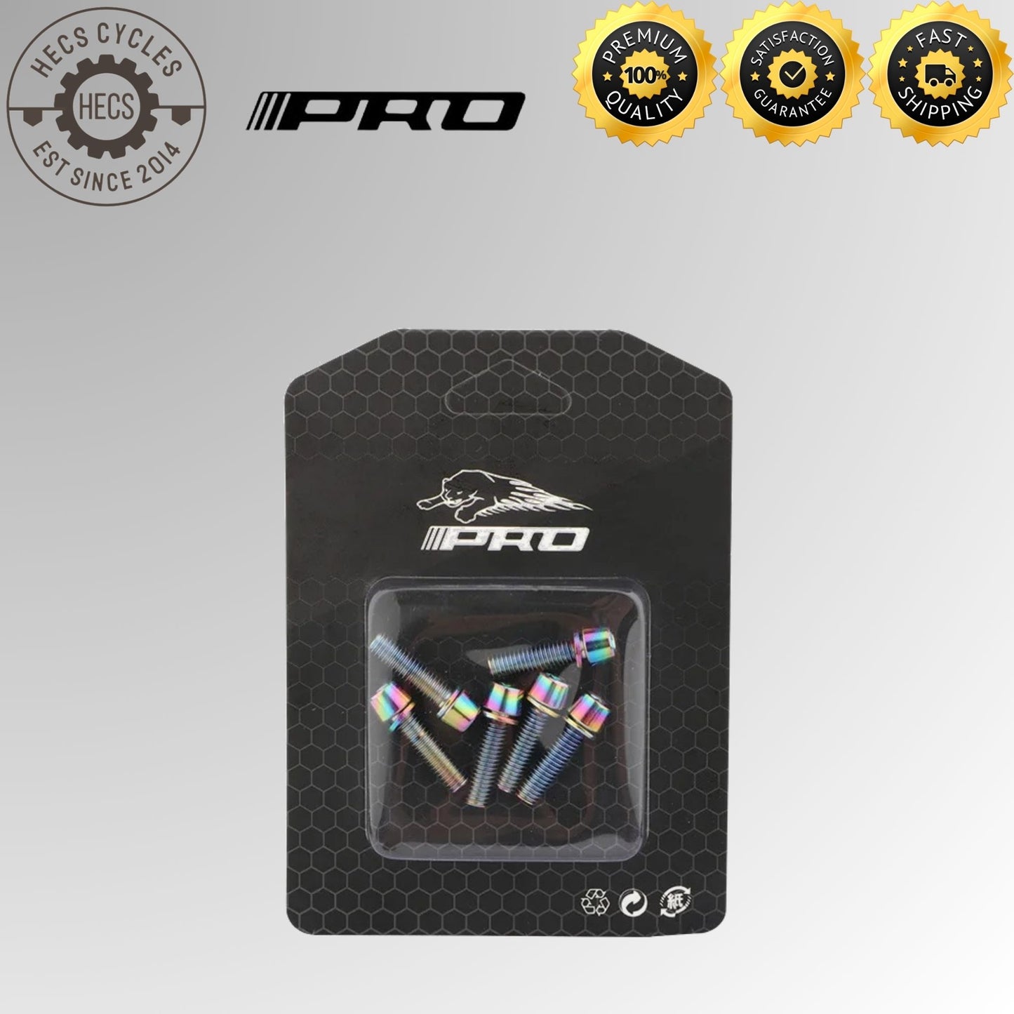 IIIPRO M5x18mm Bicycle Stem Bolts Set (6pcs) – Many Colours Stainless Steel Bike Handlebar Riser Screws