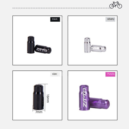 ZTTO 2 Piece MTB Road Bike Presta and Schrade Valve Caps For F/V A/V Bicycle Tire Inner Tube Tyre Dustproof Cover Bicycle Parts
