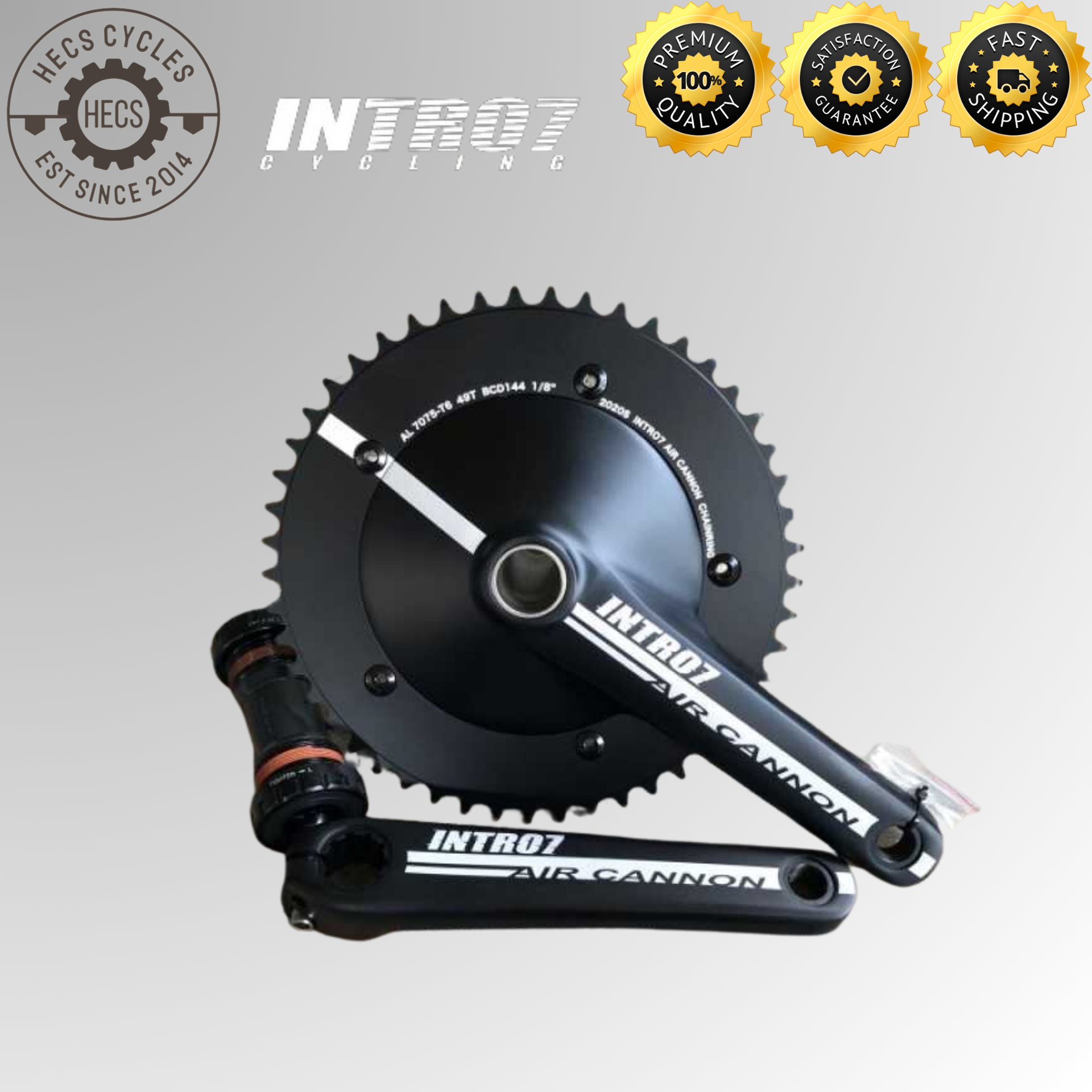 al gear intro Intro7 Air Cannon Disc Fixed Gear Singlespeed Crankset – HECS Cycles
