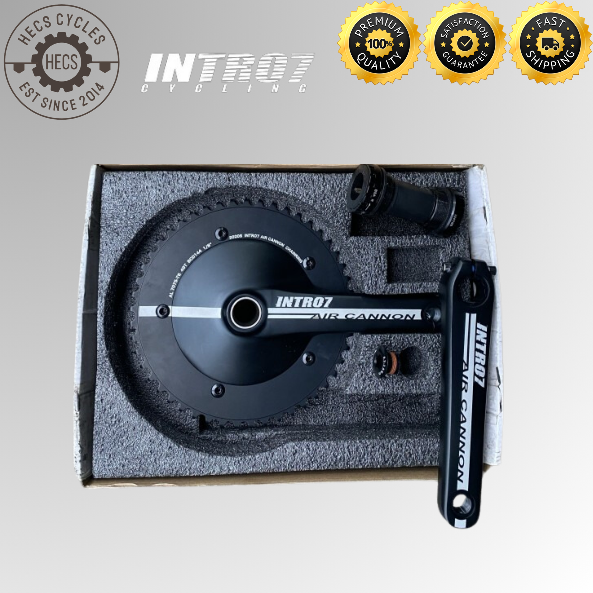 Intro7 Air Cannon Disc Fixed Gear Singlespeed Crankset Intro7 Air Cannon Disc Fixed Gear Singlespeed Crankset