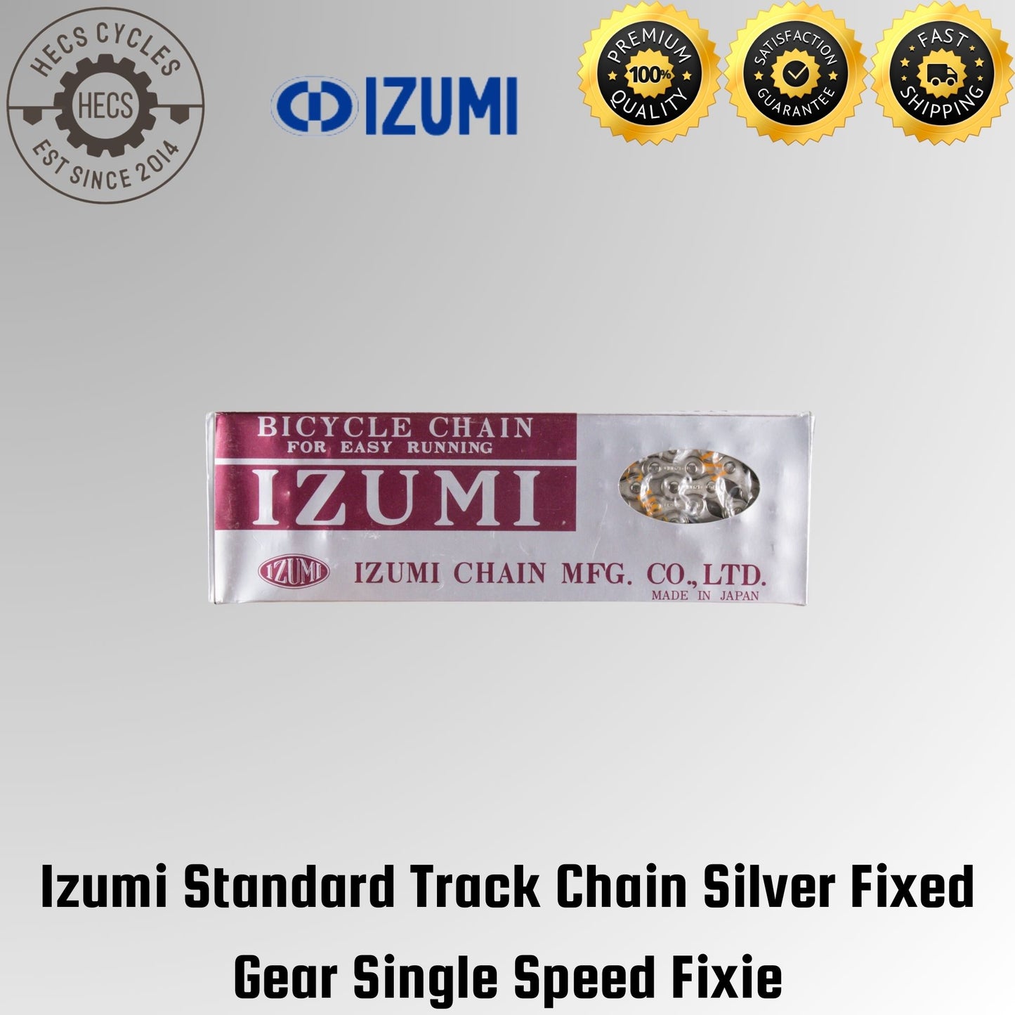 Izumi Chain Track Fixed Gear Fixie Single Speed Chain Made In Japan