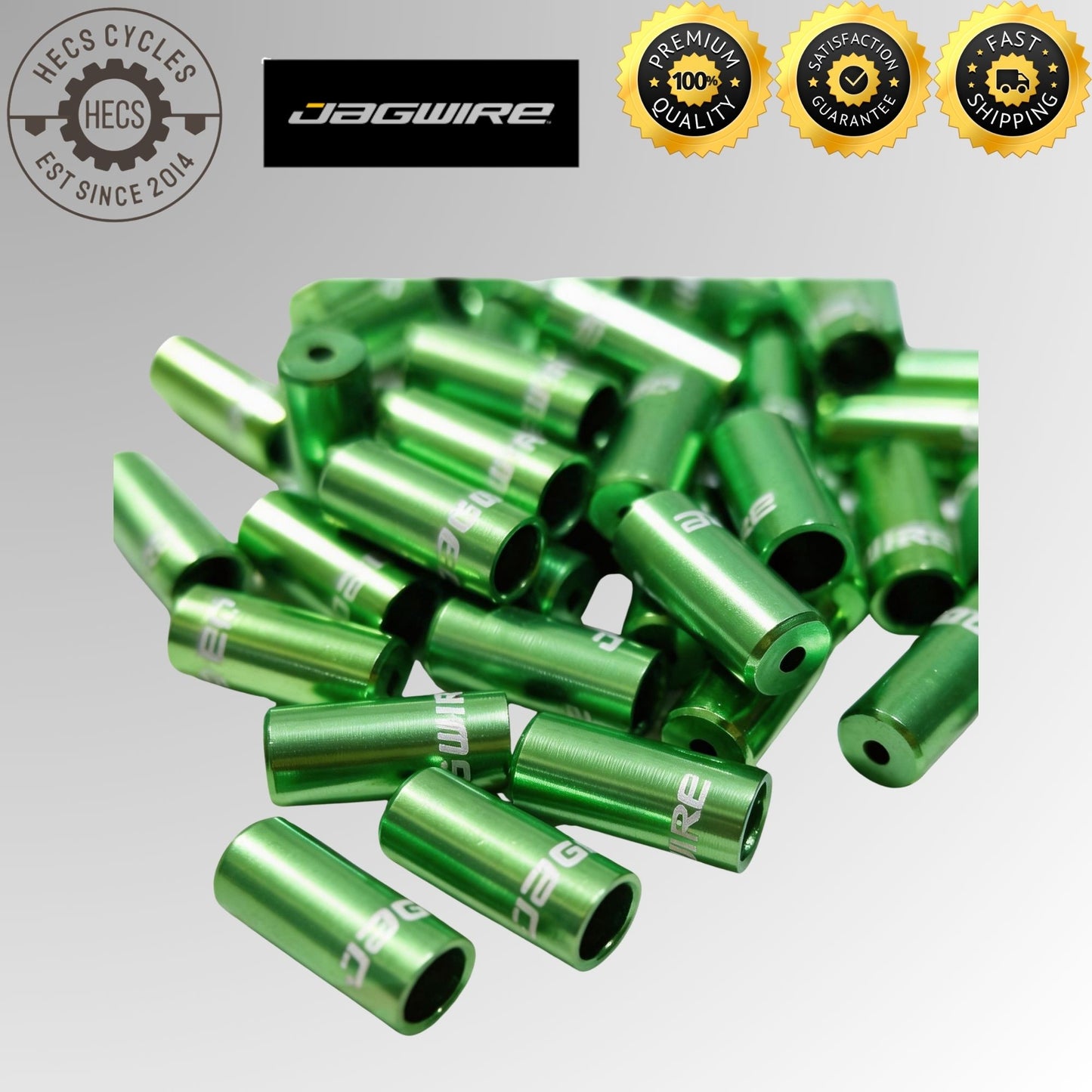 Jagwire Bicycle Aluminium Housing End Caps For Shifter Brake Housing