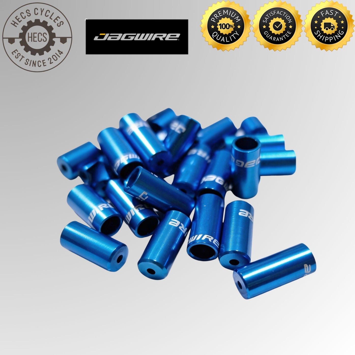 Jagwire Bicycle Aluminium Housing End Caps For Shifter Brake Housing