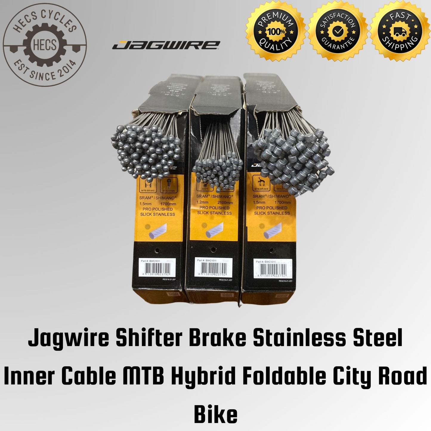 Jagwire Shifter Brake Stainless Steel Inner Cable MTB Hybrid Foldable City Road Bike
