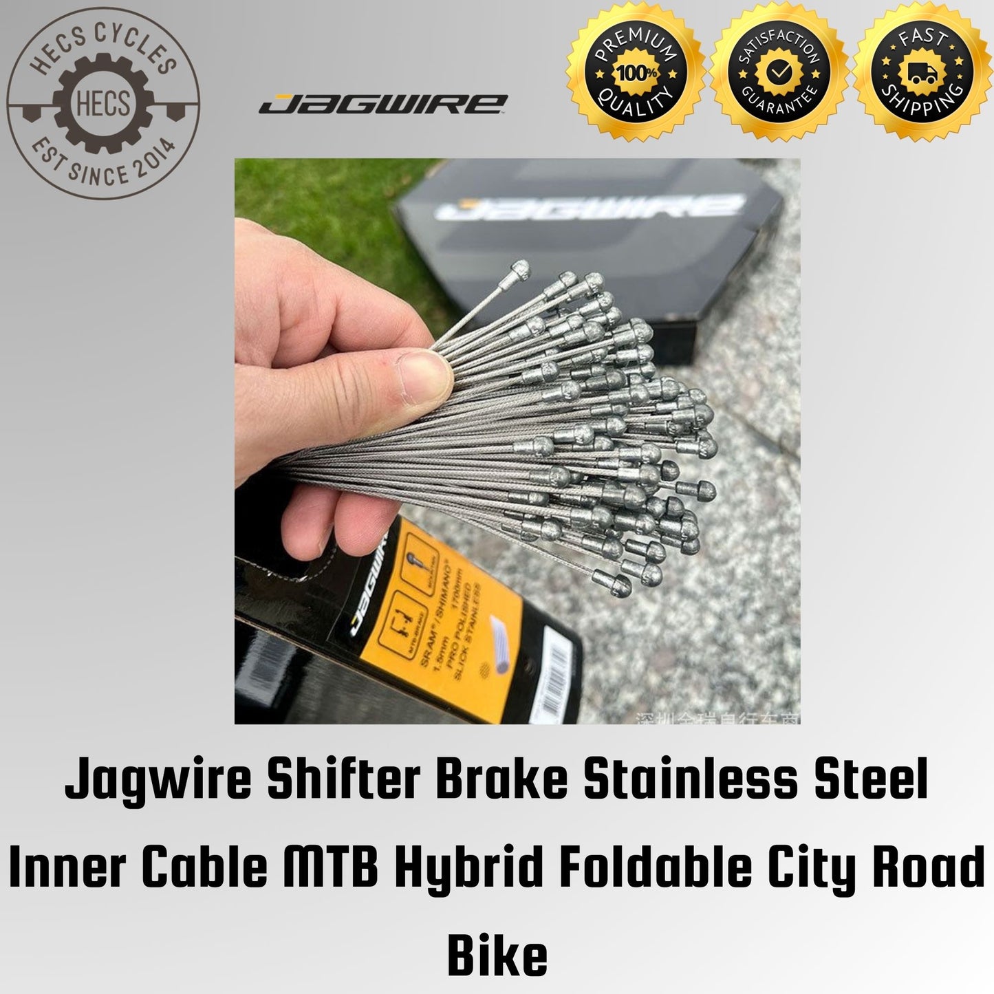 Jagwire Shifter Brake Stainless Steel Inner Cable MTB Hybrid Foldable City Road Bike
