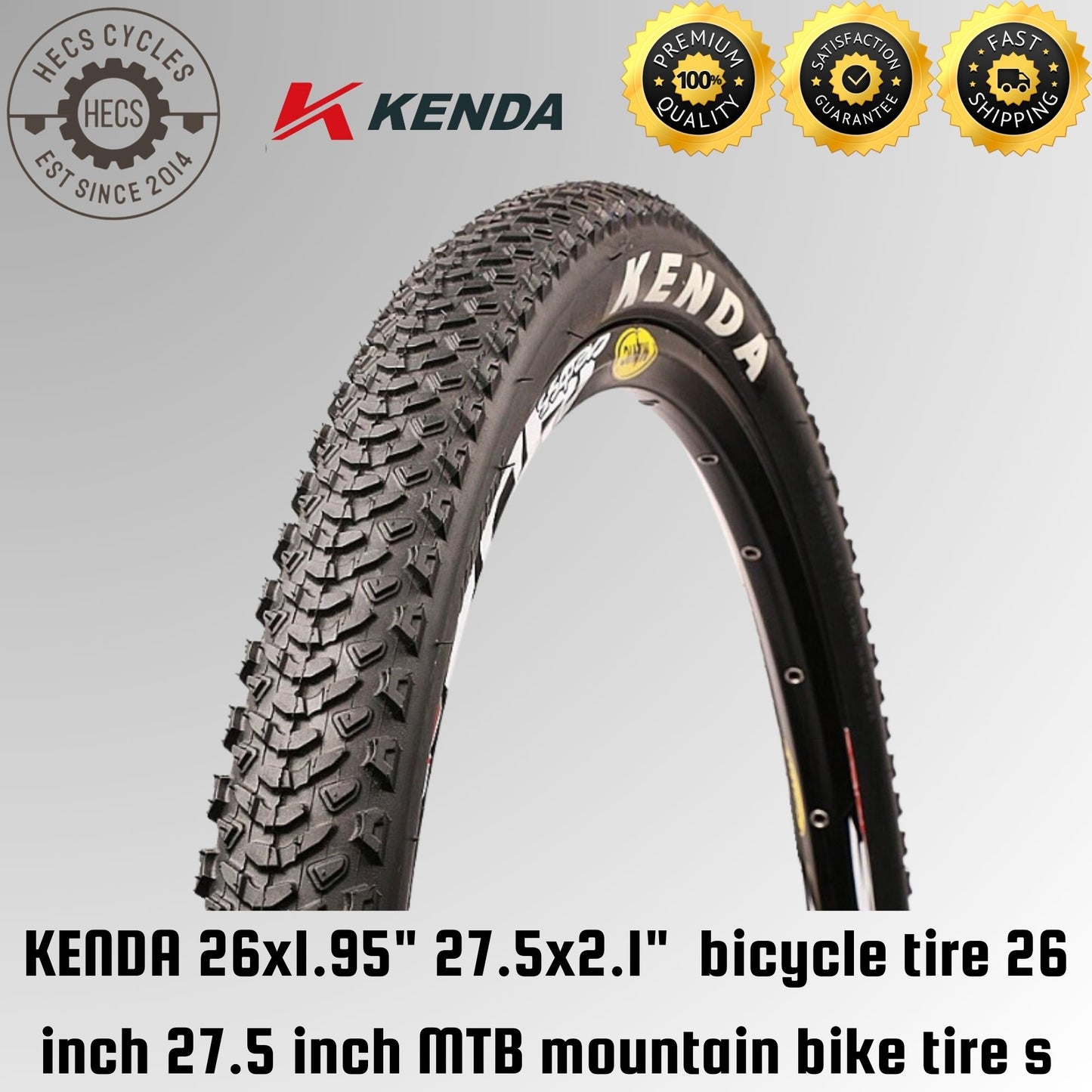 KENDA K1104 26x1.95" 27.5x2.1"  bicycle tire 26 inch 27.5 inch MTB mountain bike tire s