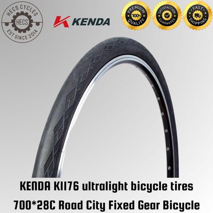 KENDA K1176 ultralight bicycle tires 700*28C Road City Fixed Gear Bicycle
