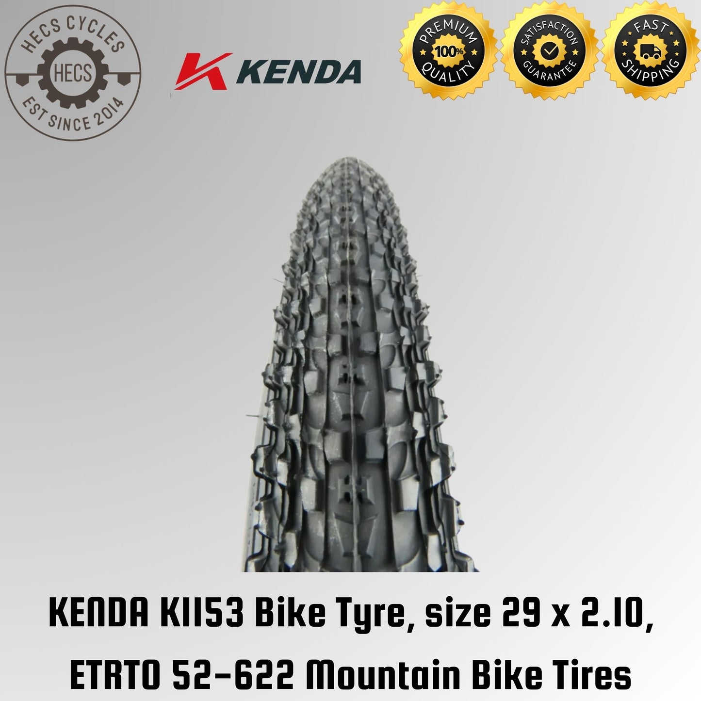 KENDA K1153 Bike Tyre, size 29 x 2.10, ETRTO 52-622 Mountain Bike Tires