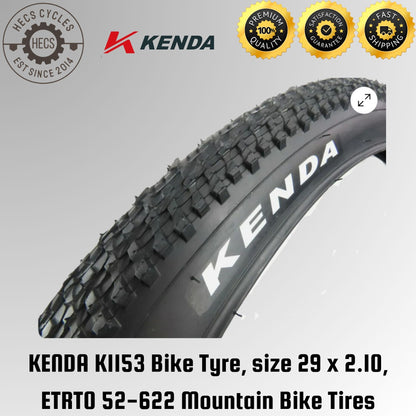 KENDA K1153 Bike Tyre, size 29 x 2.10, ETRTO 52-622 Mountain Bike Tires
