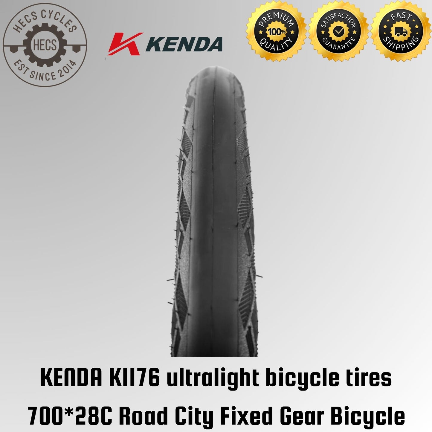 KENDA K1176 ultralight bicycle tires 700*28C Road City Fixed Gear Bicycle