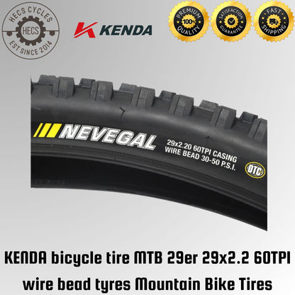 KENDA Nevegal 29er 29x2.2 60TPI wire bead tyres Mountain Bike MTB Tires