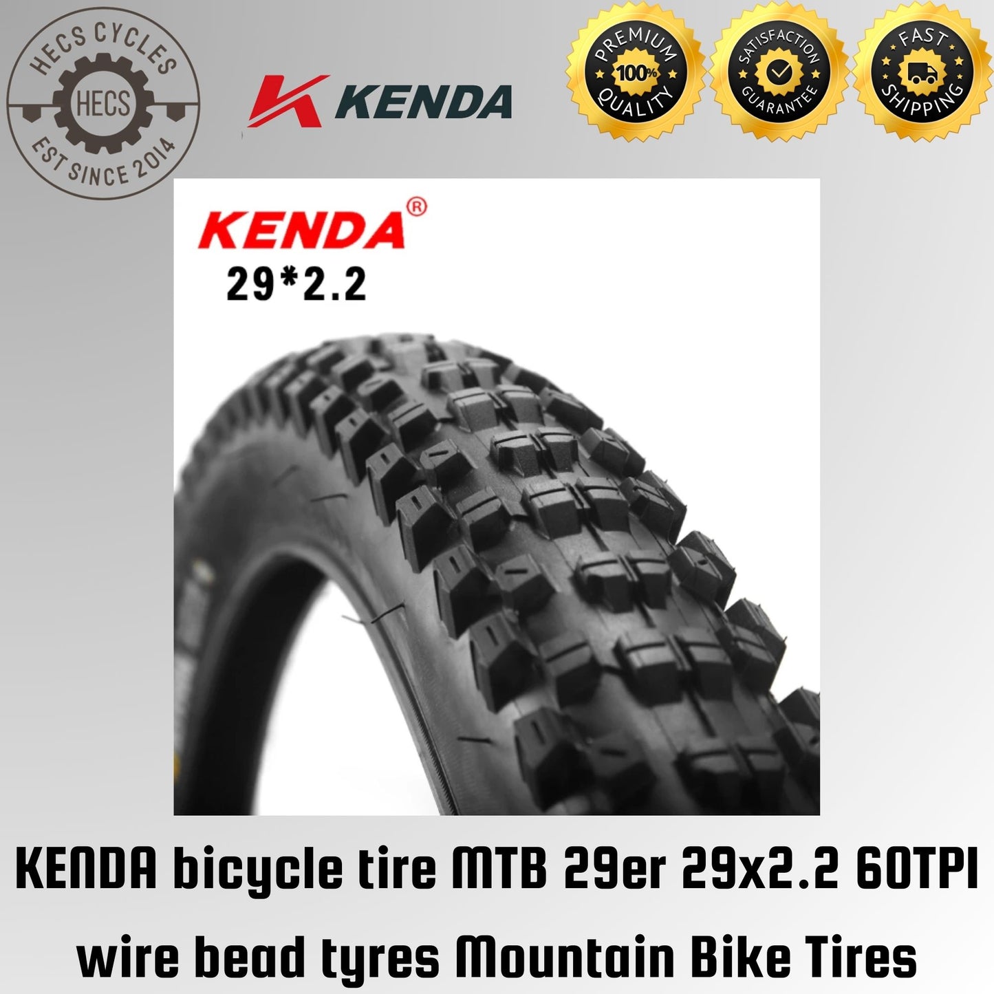 KENDA Nevegal 29er 29x2.2 60TPI wire bead tyres Mountain Bike MTB Tires