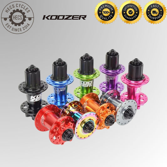 Koozer XM490Pro Hub Set – 32H 4-Bearing MTB Disc Hubs Quick Release Axle 100mm 135mm