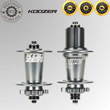 Koozer XM490Pro Hub Set – 32H 4-Bearing MTB Disc Hubs Quick Release Axle 100mm 135mm
