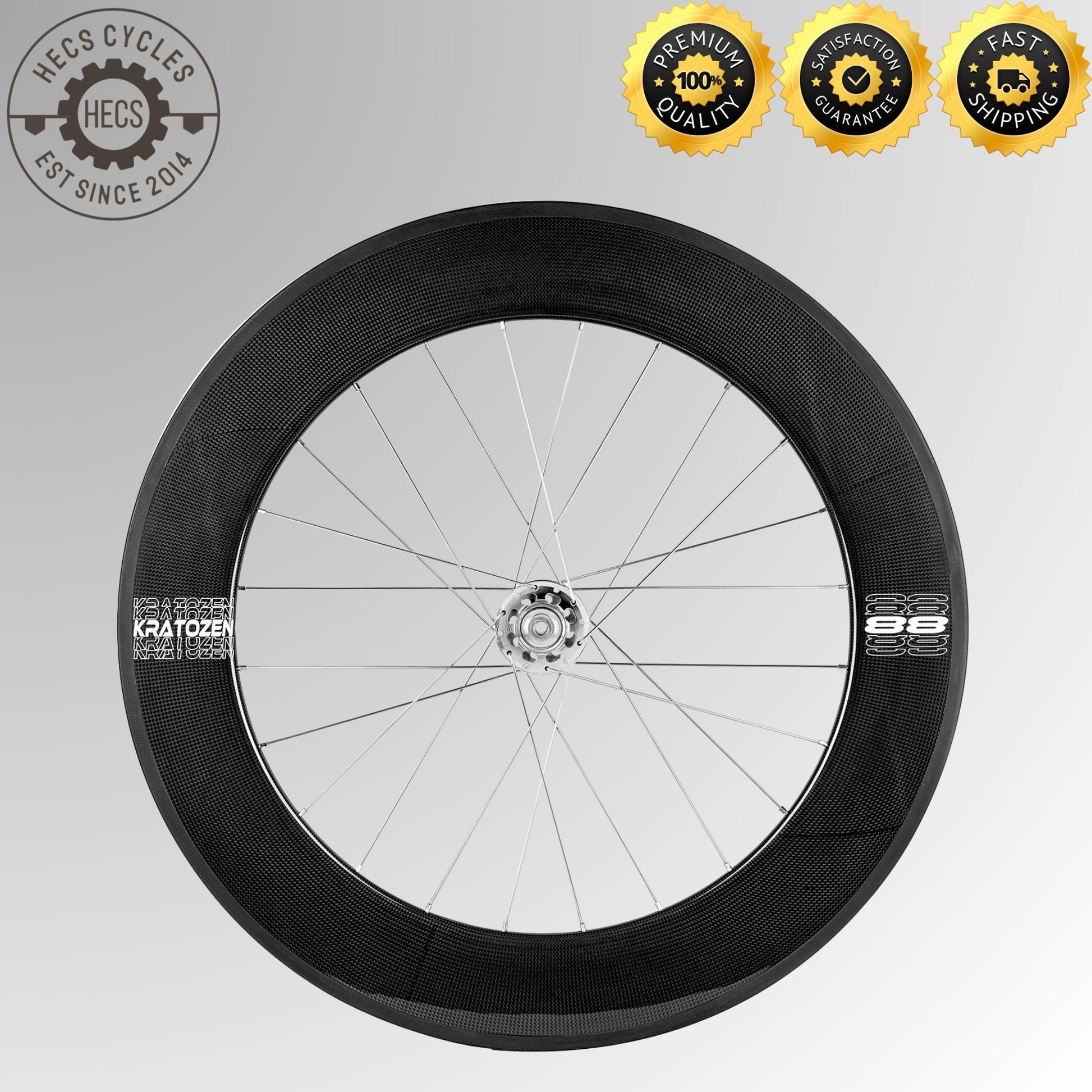 TRACK Carbon Disc Wheel Fixed Rear Fixie HED USA 700c Lopro - Fixed