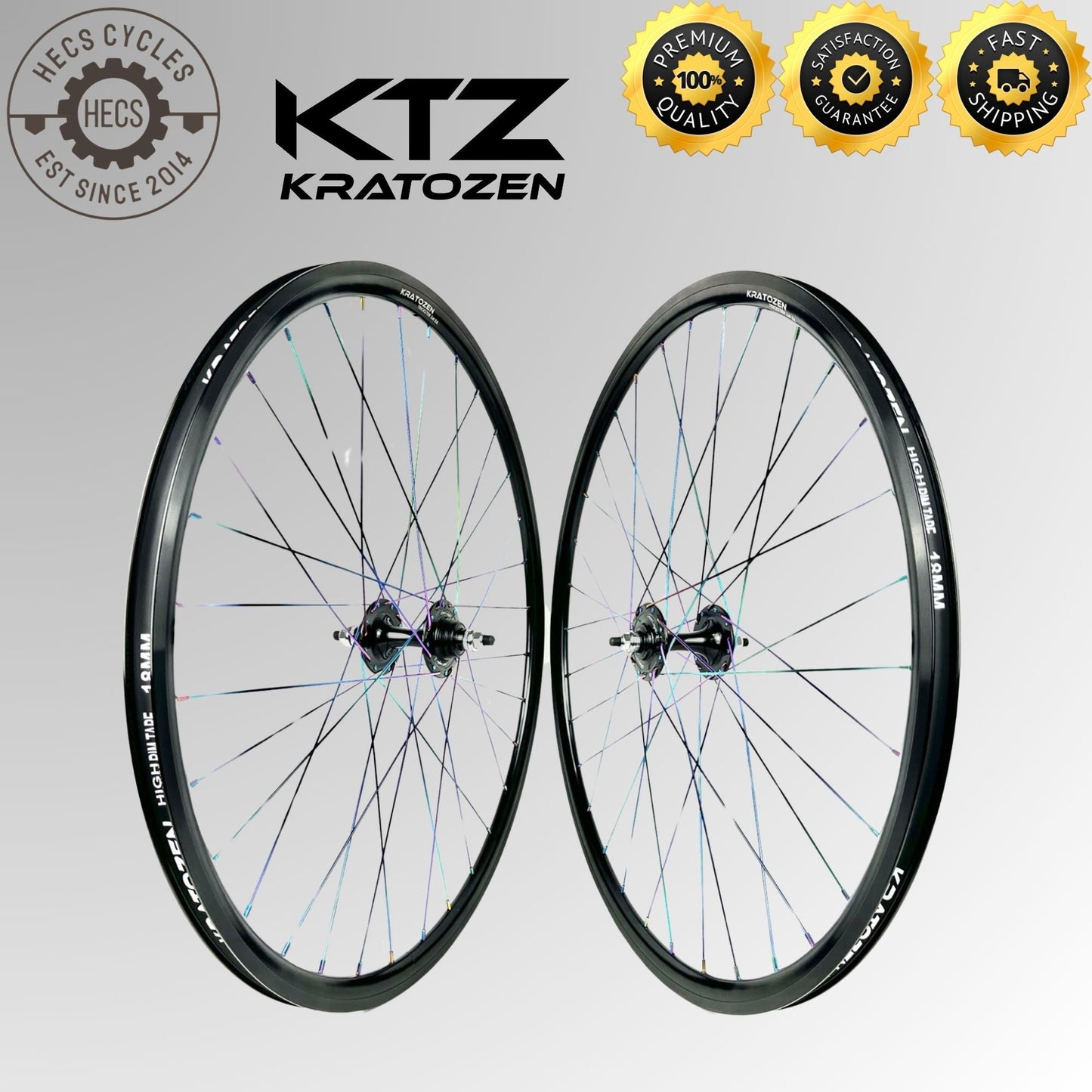 Kratozen Trickster 1st Edition Fixed Gear Fixie Wheelset