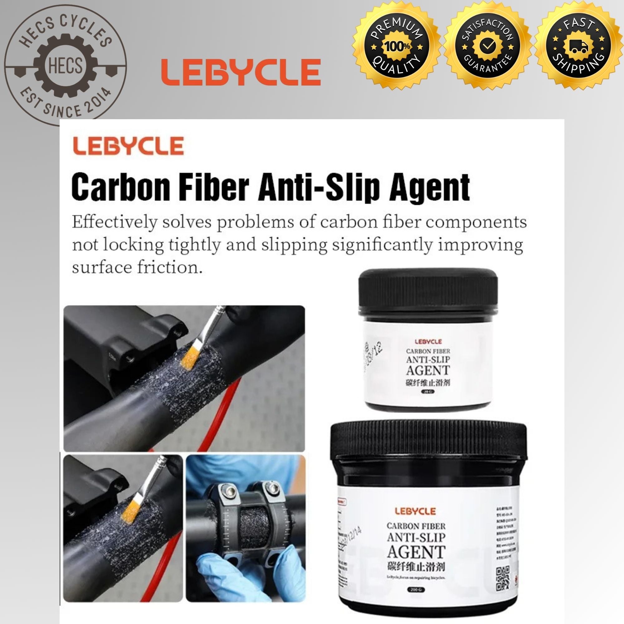 Lebycle Carbon Fiber Anti-slip Agent Anti-slip Paste – HECS Cycles