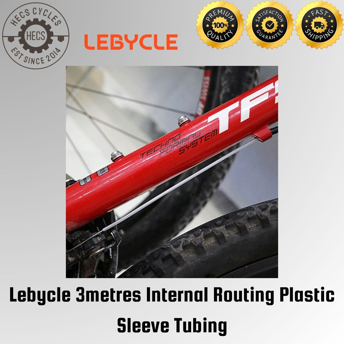 Lebycle 3metres Internal Routing Plastic Sleeve Tubing