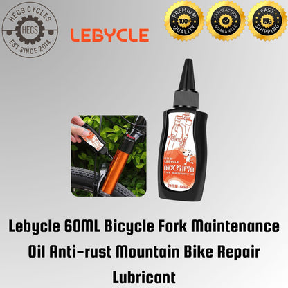 Lebycle 60ML Bicycle Fork Maintenance Oil Anti-rust Mountain Bike Repair Lubricant