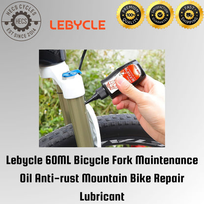 Lebycle 60ML Bicycle Fork Maintenance Oil Anti-rust Mountain Bike Repair Lubricant