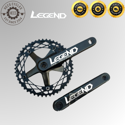 Legend Square Tapered Crankarms 48T Fixed Gear Singlespeed