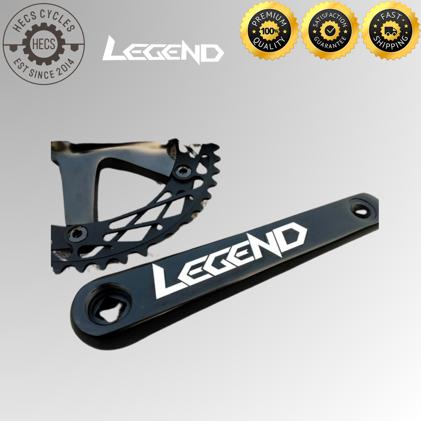 Legend Square Tapered Crankarms 48T Fixed Gear Singlespeed