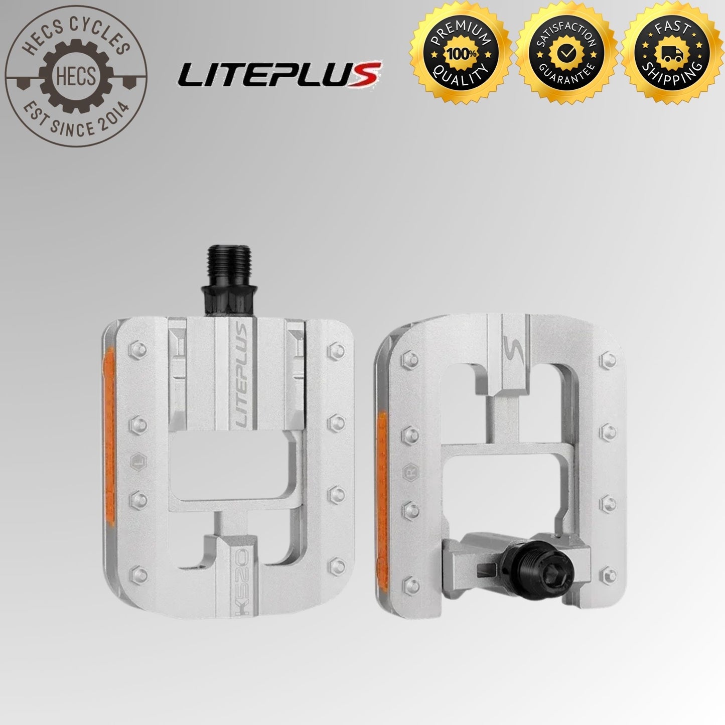 Liteplus Aluminum Alloy Foldable Bike Pedals Quick Folding, Lightweight & Durable Foldable Bicycle Pedals