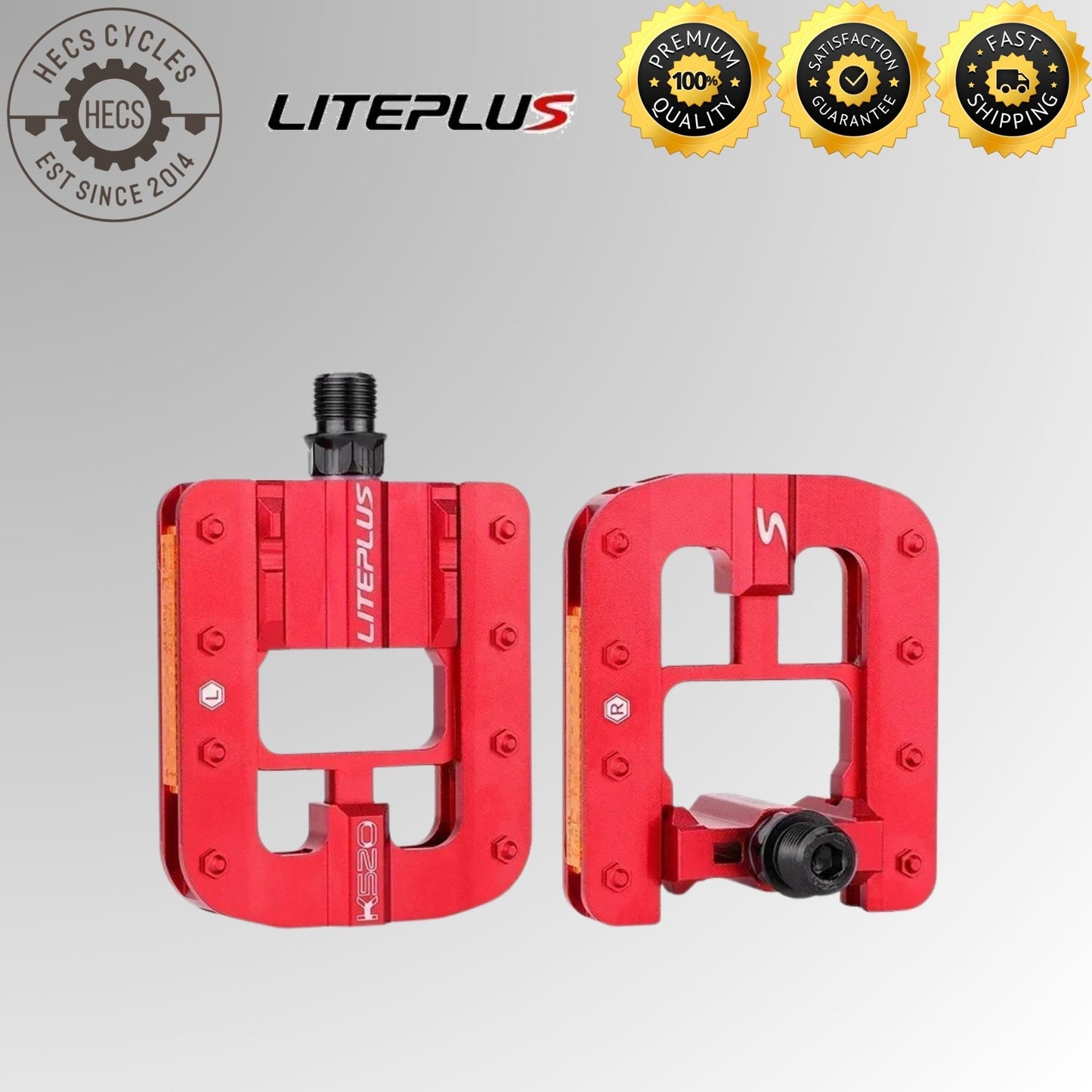 Liteplus Aluminum Alloy Foldable Bike Pedals Quick Folding, Lightweight & Durable Foldable Bicycle Pedals