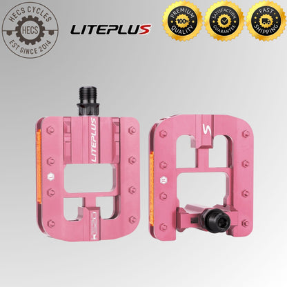 Liteplus Aluminum Alloy Foldable Bike Pedals Quick Folding, Lightweight & Durable Foldable Bicycle Pedals