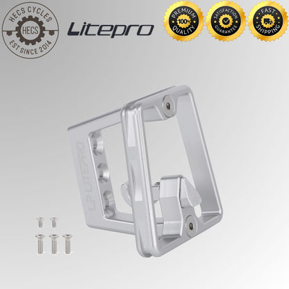 Litepro Aluminum Alloy Front Carrier Bracket 3-Hole Mount Adapter for Brompton Dahon Fnhon Folding Foldable Bikes