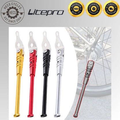 Litepro Aluminum Alloy Kickstand Adjustable Folding Foldable Bike Bicycle Stand for Brompton