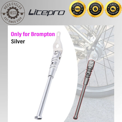 Litepro Aluminum Alloy Kickstand Adjustable Folding Foldable Bike Bicycle Stand for Brompton